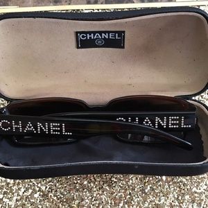 Vintage Rare Chanel Logo Sunglasses